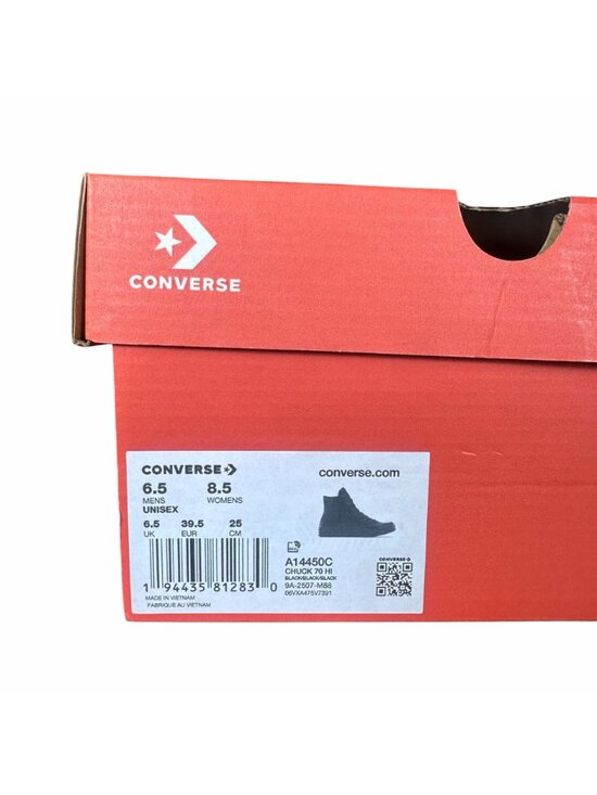 ❤️Converse Chuck 70 Woven Luxe Leather Sz 6.5 Men\'s Shoes Sneakers Black A14450C